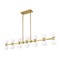 Z-Lite Artemis Linear Chandelier, 14-Light, 5 In.W x 60 In.L x 12.75 In.H, Modern Gold/Matte Opal 494-14L-MGLD - alternate 2